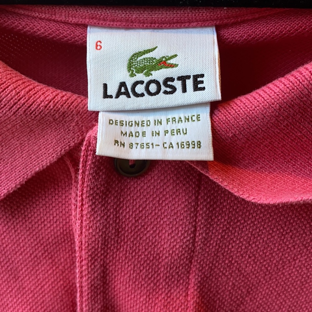 Lacoste Men’s Classic Fit Cotton Polo - Picture 3 of 6